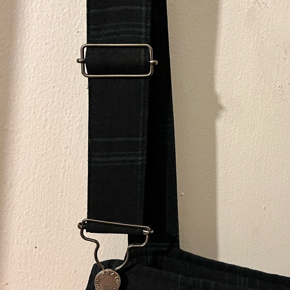 Disturbia- size UK16- blu/bk tartan overalls w/pockets, zip side. EUC. - Picture 9 of 9